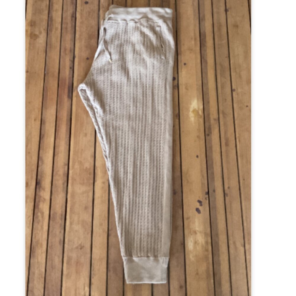 Ralph Lauren Black Label Chunky Knit Loungewear Casual Travel Wear | Camel